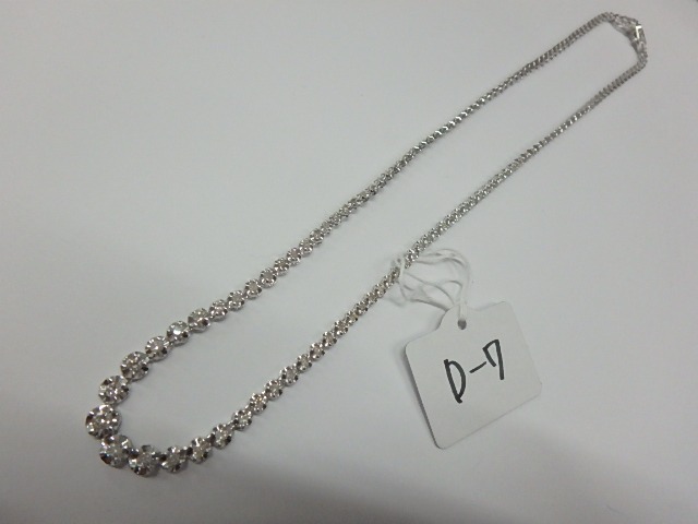 pt900 ダイヤモンドテニスネックレス 20.0g 3.04ct