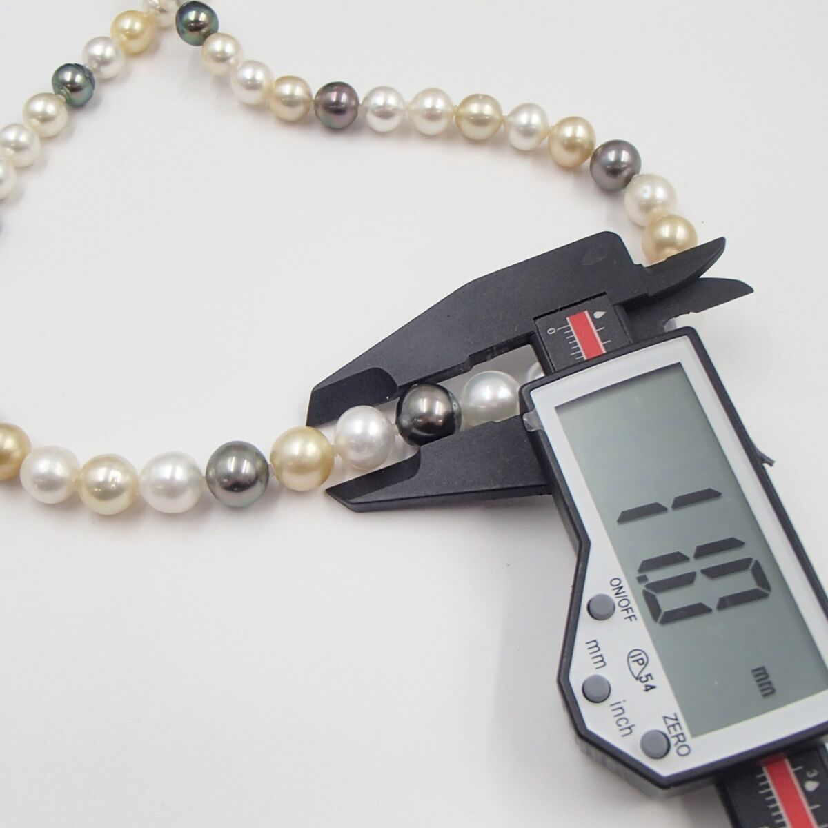 パール ネックレス  silver 約53.8g  丸玉11㎜ 真珠 アクセサリー 鑑別書付