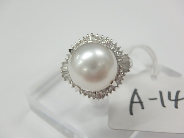 pt900 パール 12g 0.50ct 