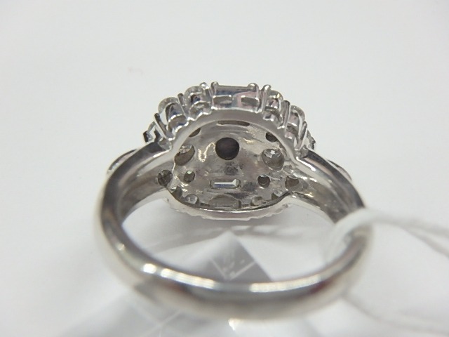Pt900　アレキキャッツリング　8.6g　0.41ct　0.75ct