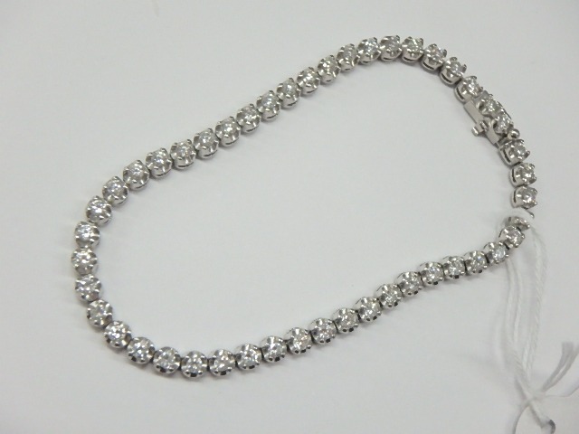 pt850 ダイヤ2.01ct 総重量13g テニスブレスレット