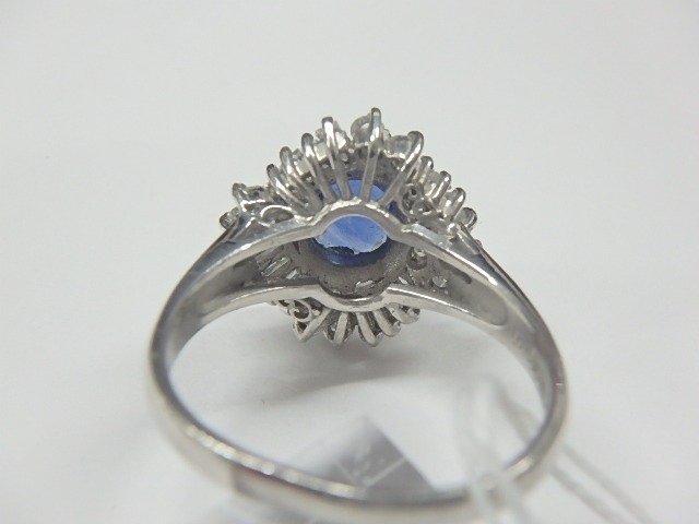 pt900 サファイアリング　 7.3g 1.03ct 0.75ct