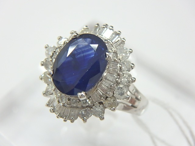 pt900 サファイヤ 6.6g 2.0ct 1.0ct