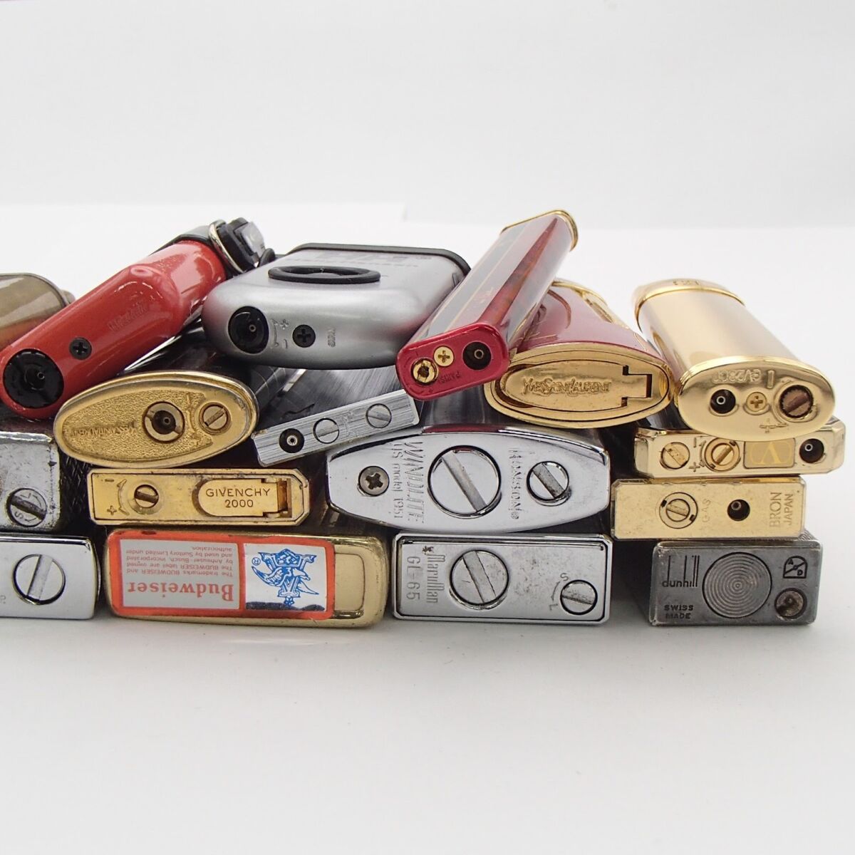 ライターまとめ ダンヒル YSL ジバンシー RONSON等 他ガスライター 喫煙具 着火未確認