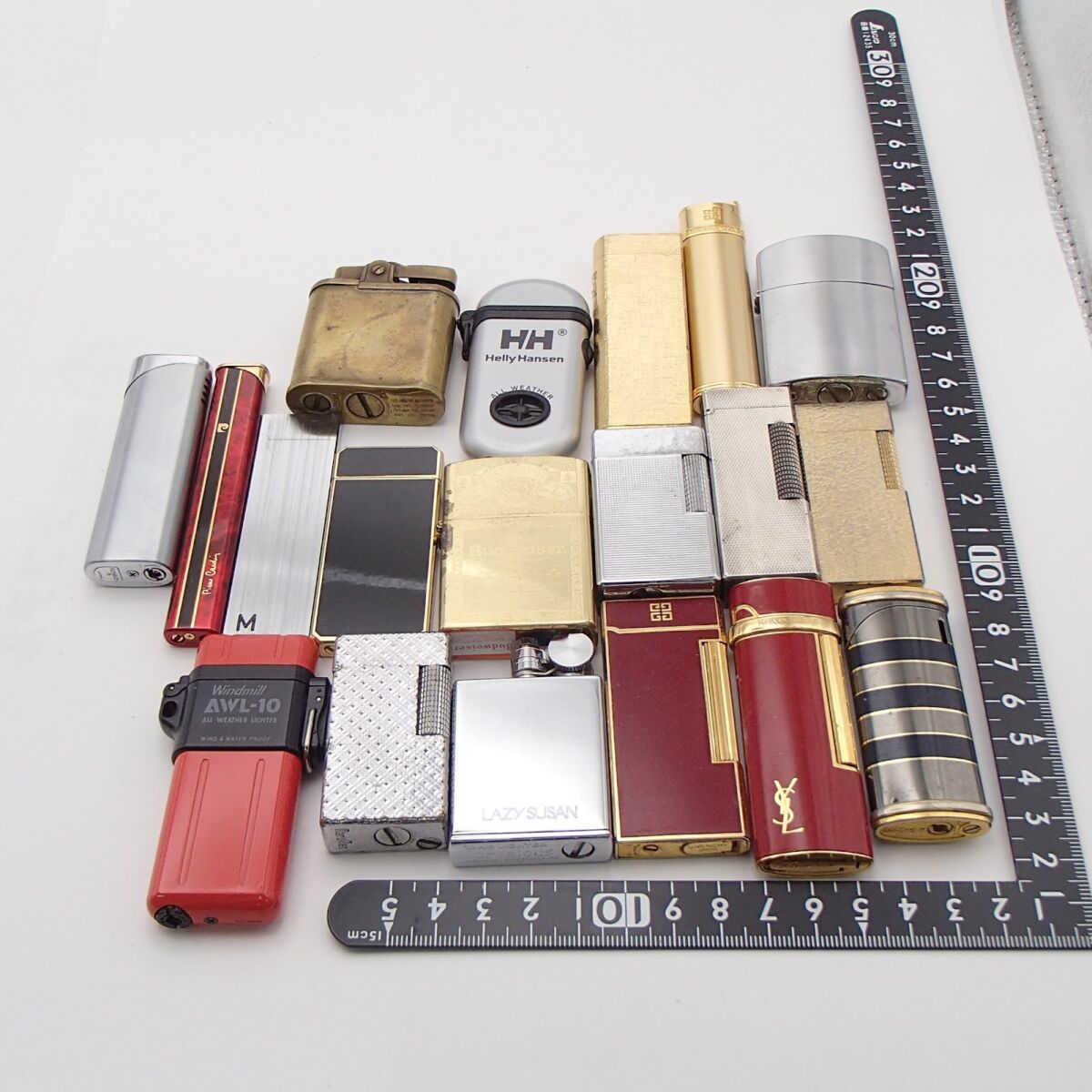 ライターまとめ ダンヒル YSL ジバンシー RONSON等 他ガスライター 喫煙具 着火未確認