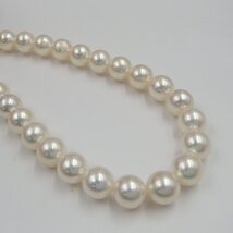 田崎真珠 TASAKI ネックレス  田崎刻印 K18WG D0.02ct 丸玉7.3㎜ 約32.3gダイヤ 真珠 パール アクセサリー