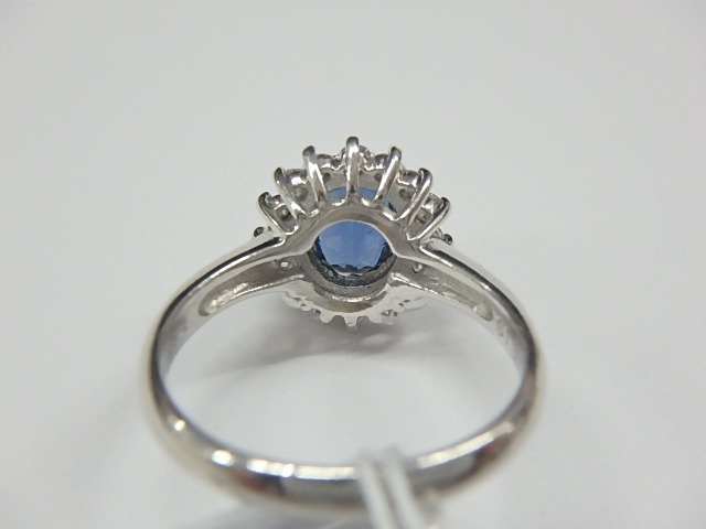 pt900 サファ 4.9g 1.3ct 0.29ct