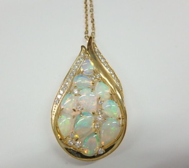 k18 オパール 13.3g 4.37ct 0.75ct