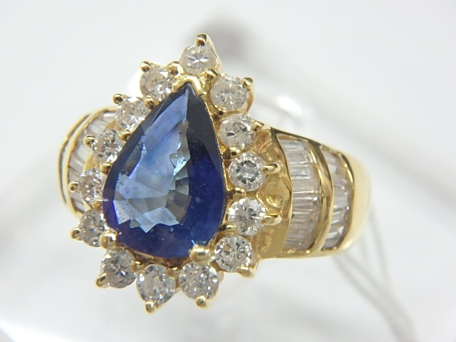 k18 サファイア 7.3g 1.22ct 0.85ct