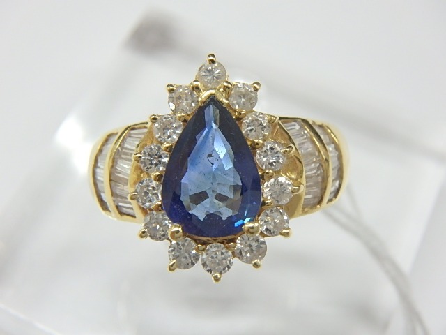 k18 サファイア 7.3g 1.22ct 0.85ct