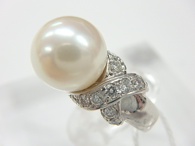 pt900 パール 9.9g 0.34ct 