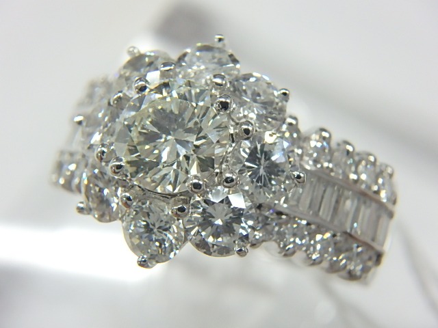 pt900 ダイヤ 9.2g 0.549ct 1.735ct