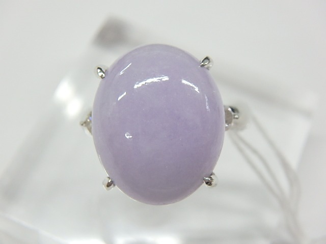 pt900 ヒスイ 10g 12.39ct 0.18ct
