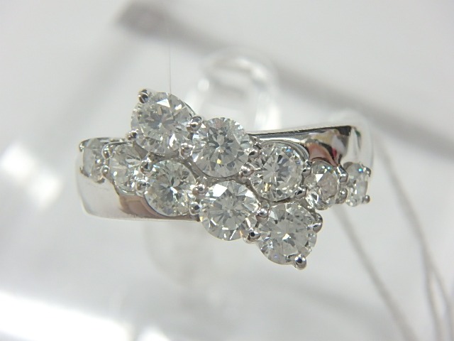 pt900 ダイヤリング 4.8ct 1.0ct