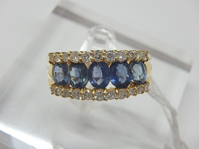 K18WGサファイアダイヤリング0.48ct 投資　資産 サファイアのリングはカラーによって査定額が変化！ 千葉県のお客様