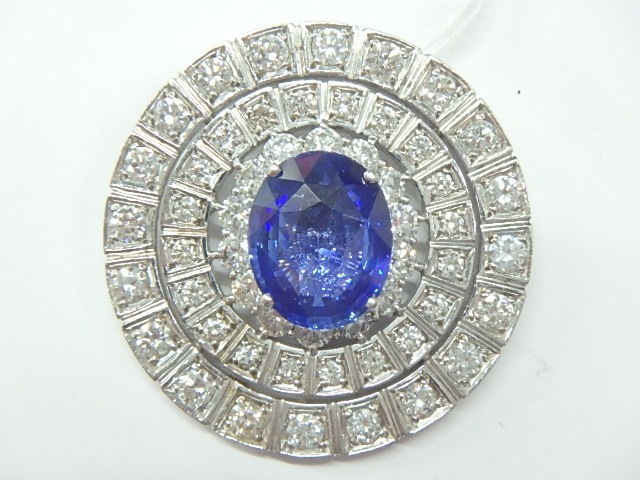 K18WG サファイヤ 27.4g 9.65ct 1.83ct 2.99ct