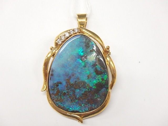 k18 オパール 18.1g 38.81ct 0.17ct