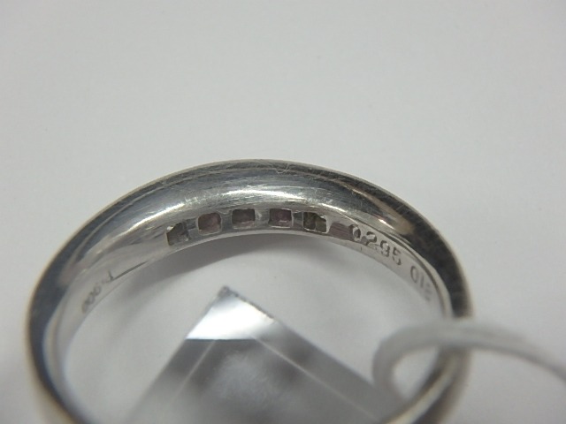 pt900 パパラチアサファイア 6.4g 0.295ct 0.18ct