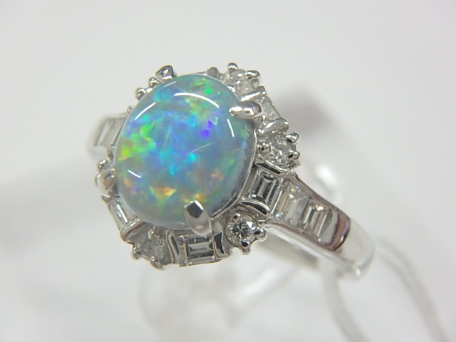 pt900 オパール 5.8g 1.15ct 0.41ct