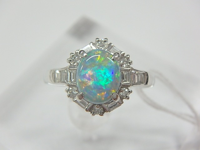 pt900 オパール 5.8g 1.15ct 0.41ct