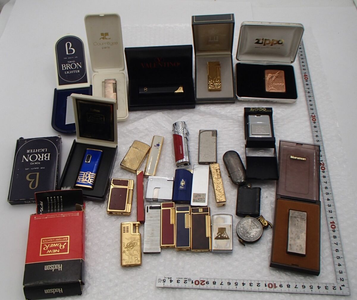 ZIPPO・dunhill・VALENTINO・GIVENCHY・Marman まとめ ライター 喫煙グッズ 喫煙具(着火未確認)