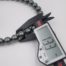 黒パールネックレス イヤリング silver925 約115.3g 約7.8g 約6.6g 丸玉13.3mm