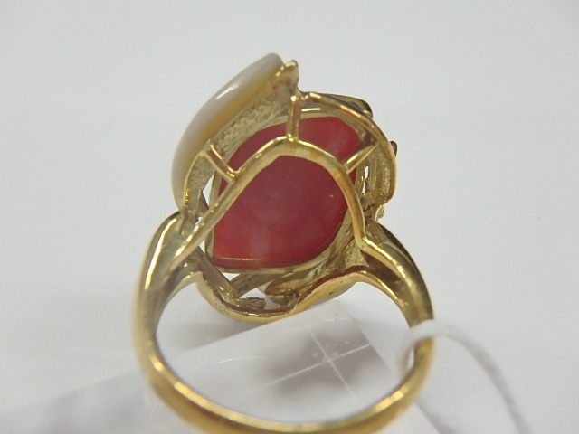 k18 赤珊瑚 6.4g 4.87ct