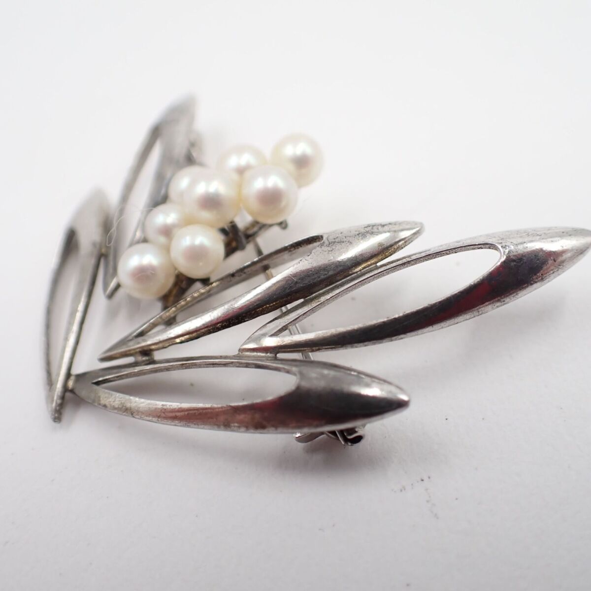 MIKIMOTO ミキモト ブローチ silver 約5.1g 丸玉 4.2mm 真珠 アクセサリー