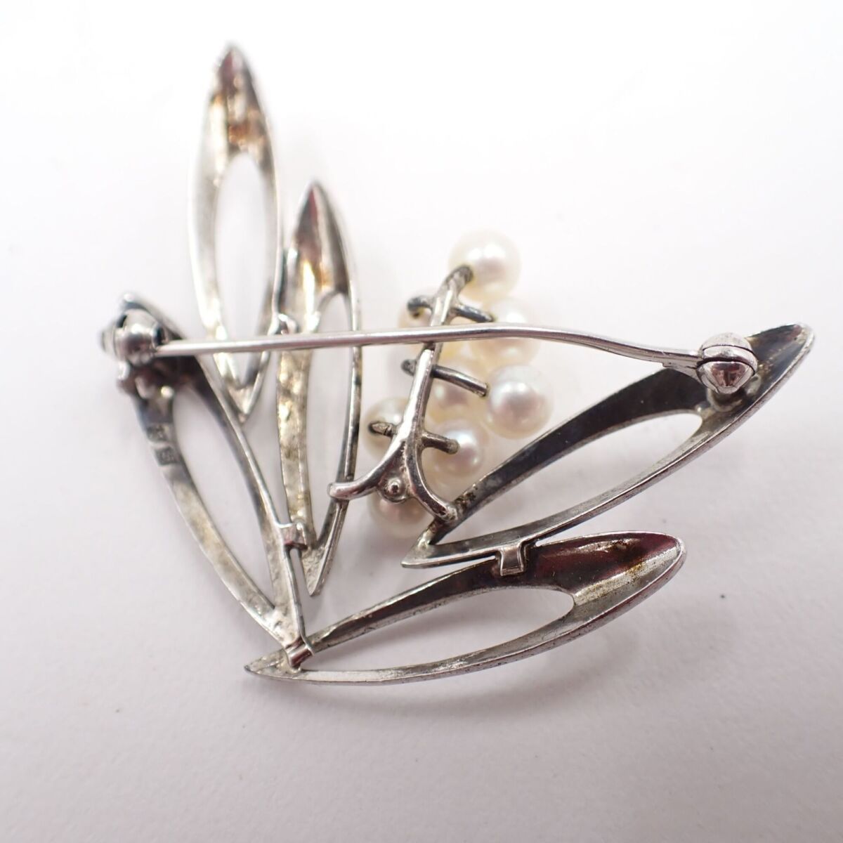 MIKIMOTO ミキモト ブローチ silver 約5.1g 丸玉 4.2mm 真珠 アクセサリー