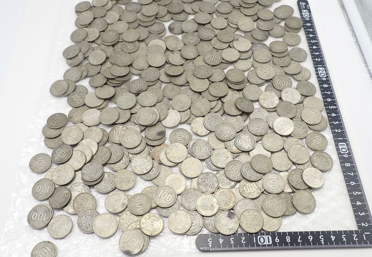 古銭 100円銀貨 まとめ 稲穂 約1910g 400枚 まとめ 昭和 銀貨