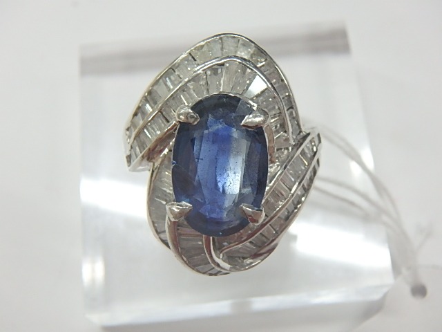 pt900 サファ 20.2g 4.30ct 2.6ct