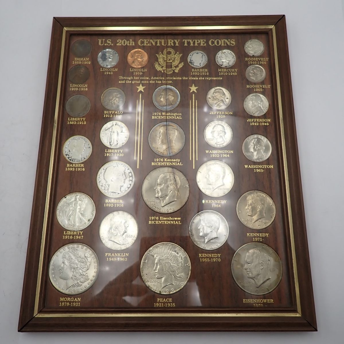 U.S. 20th Century Type Coins アメリカ合衆国  ※ヒビあり  重量 約731.4g ※ケース含む  外貨 記念 貨幣 硬貨 コイン