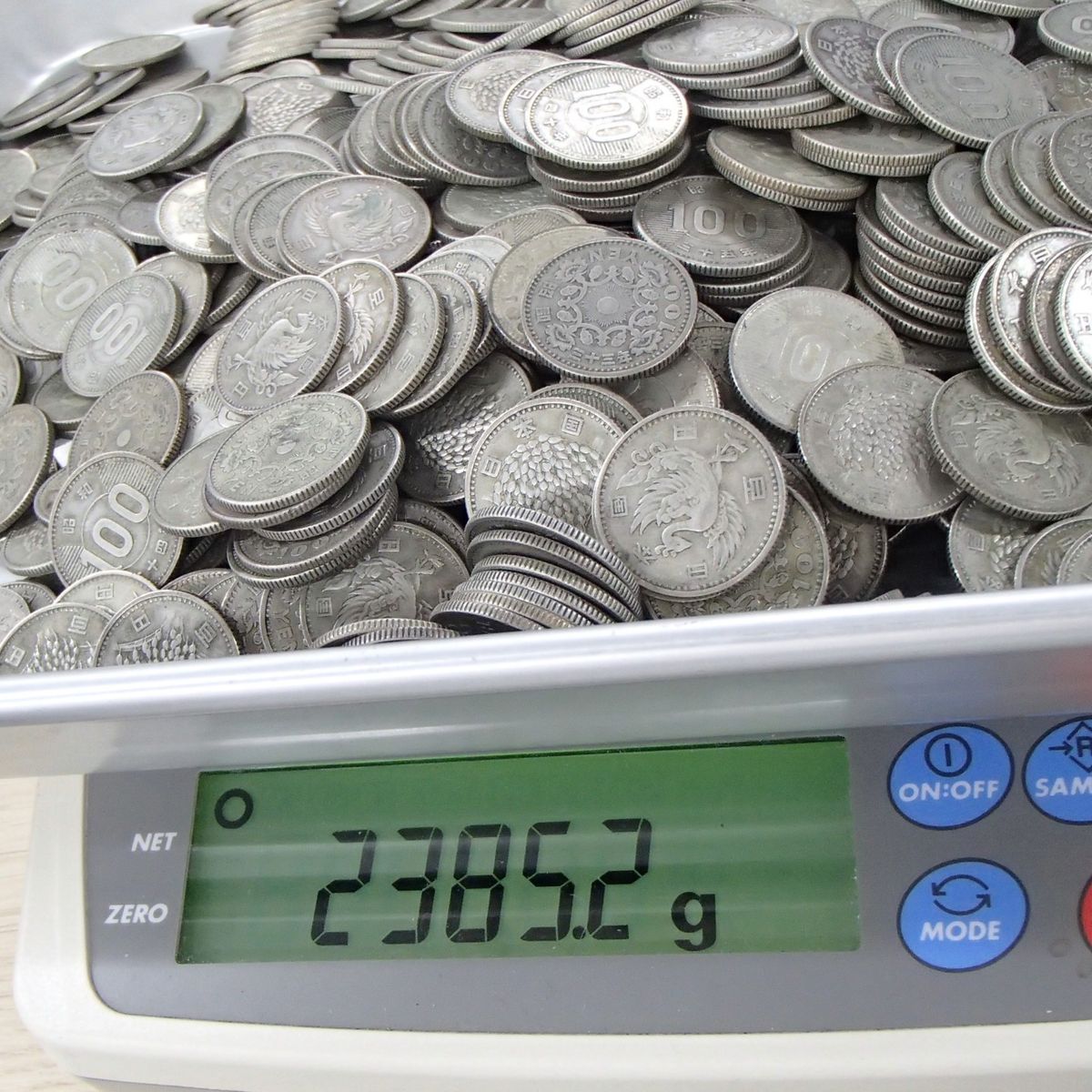 古銭 100円銀貨 まとめ 稲穂 オリンピック 鳳凰 約2385.2g