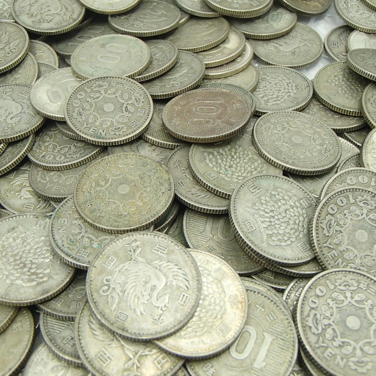 古銭 100円銀貨 まとめ 稲穂 オリンピック 鳳凰 約2385.2g